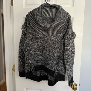 Cozy Black and Gray Women's Sweater